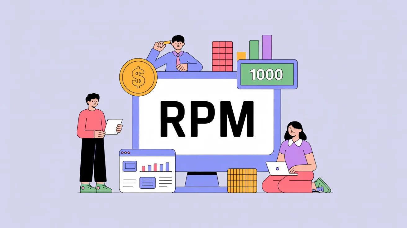 Czym jest RPM, RPM definicja, RPM vs CPM, Page RPM, Video RPM, eCPM, EPMV, viewability, IAB MRC, YouTube RPM
